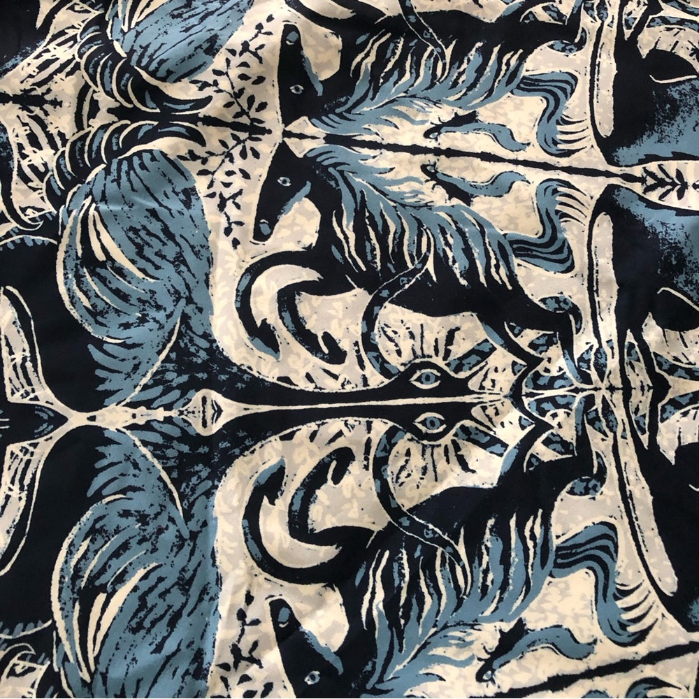Opal House Target Blue Square 60”x60” Tapestry
